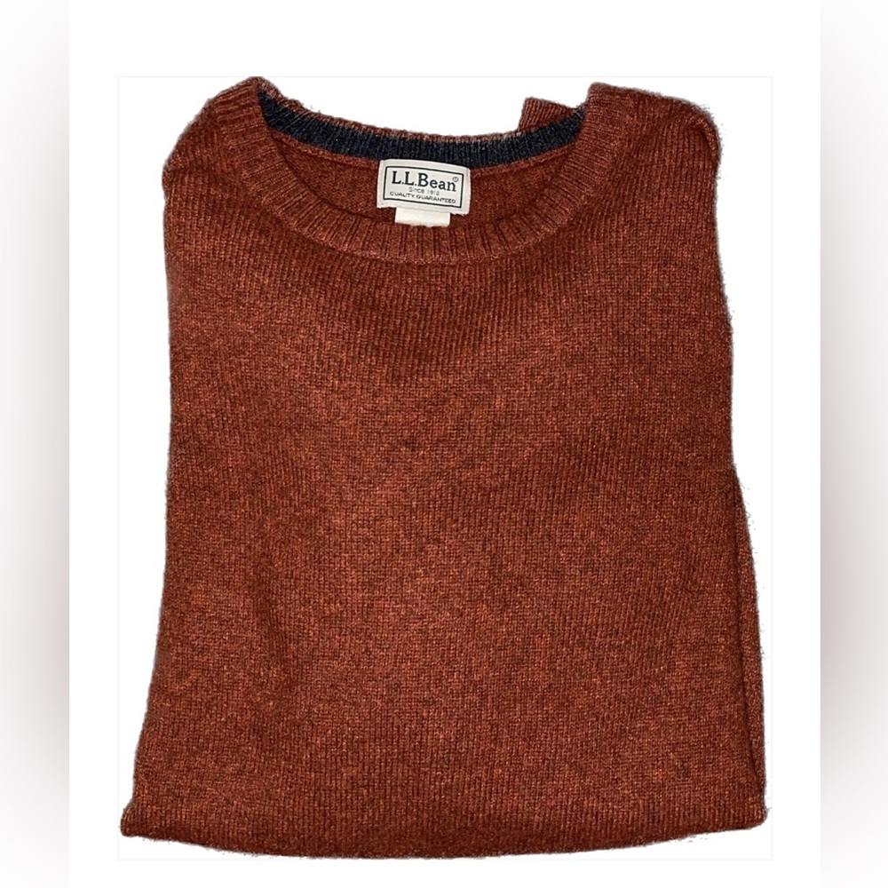 Burgundy LL BEAN sweater XL fantastic condition